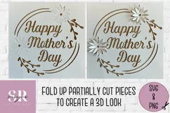 3D Floral Mother’s Day card | Paper cutting | Mother’s Day Product Image 5