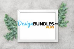 Picture frame mock up green leaves decoration stock photo Product Image 1