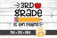 3rd Grade Is On Point - First Day of School SVG PNG DXF File Product Image 2