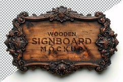 Vintage Wooden Signage Mockup Template Product Image 1