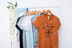 Bella Canvas Mockup 3001 Heather Autumn T-shirt Mock Up Product Image 1