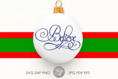 Believe SVG | believe sign | vinyl cut files Product Image 4