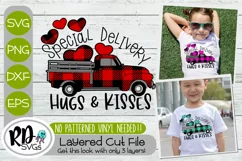 Special Delivery Farm Truck - Layered Valentines Cricut SVG Product Image 1