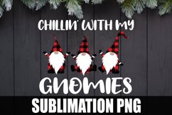 Chillin With My Gnomies Buffalo Plaid Sublimation PNG Product Image 2