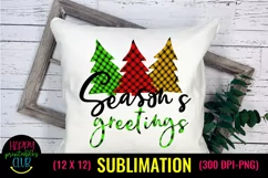 Season's Greetings Christmas Sublimation I Holiday Design Product Image 1