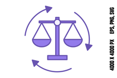 Colored Legal Process Icon Product Image 1