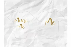 Me and Mini Me SVG, Mom and Baby Svg, Dad and Baby SVg Product Image 1