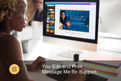 Blue &amp; Rose Funeral Slideshow Template Canva Memorial Video Product Image 15