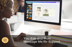 Retro Christmas Sunday Church Postcard Template, Canva EDDM Product Image 7