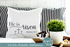 He is risen SVG, png, eps, sublimation, printable, JPEG Product Image 3