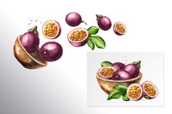 Passion fruit. Watercolor set Product Image 8