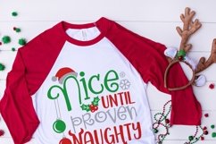 Nice until proven naughty Christmas svg Product Image 2