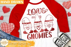 Valentine Gnomes SVG | Gnome SVG | Love My Gnomies SVG Product Image 1