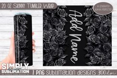 3D Seamless Sublimation Skinny Tumbler Wrap| 20oz | Png Product Image 1