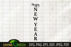 New Years Porch Sign SVG Cut file for Home, Farmhouse Product Image 2