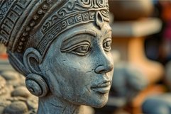 Enigmatic Ancient woman statue looking away. Generate ai Product Image 1