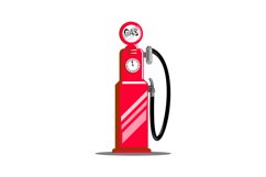 vintage fuel pump nozzle station Product Image 1