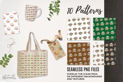 Spaceships Seamless Patterns Digital Paper Planet Watercolor Product Image 3