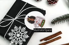 African Amrican girl clipart, Plus size girl clipart, Xmas Product Image 9