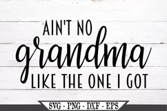 Ain't No Grandma Like The One I Got SVG Product Image 2