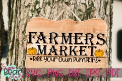 Farmers Market Pick Your Own Pumpkins - A Fall SVG Product Image 3