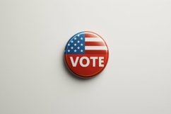 American Election Badge With Vote Text Background Product Image 1