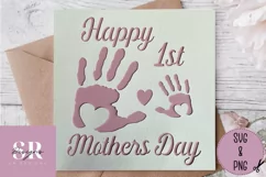 1st Mother’s Day card| Paper cutting | Mother’s Day card SVG Product Image 4