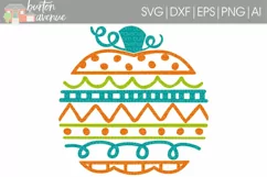 Doodle Pumpkin cut File - SVG DXF EPS AI PNG Product Image 1