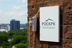 Sign Board Mockup on Building Wall Product Image 2