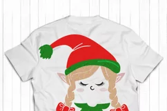 Christmas svg, Girl Elf svg Cut File and sublimation Product Image 2