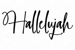 Hallelujah - Christian Faith - SVG DXF EPS - God Jesus Sign Product Image 2