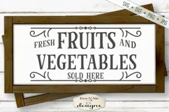 Fruits and Vegetables | Farmers Market SVG Product Image 1