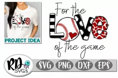 For the Love of the Game - Baseball Layered Cricut Cut File Product Image 1