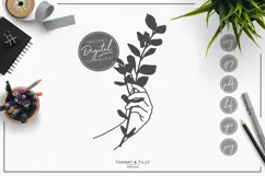 Floral Hand - SVG EPS DXF PNG PDF JPG Product Image 2