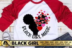 Black Girl Valentine SVG Black Girl Magic SVG Cut Files Product Image 1
