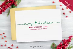 Holiday Card, Red & Gold Stationery-JPG & PSD smart objects Product Image 2