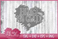 Hello 1st grade - SVG DXF EPS PNG Product Image 3