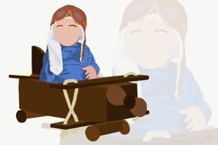 Dressed Up Kid Vector Illustration Product Image 3