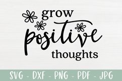 Grow Positive Thoughts SVG | Inspirational SVG Product Image 2