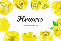 Watercolor Flower Illustration, Sublimation Designs Product Image 1
