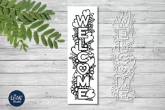 Valentines Day SVG | Welcome SVG Porch Sign with Hearts Product Image 2