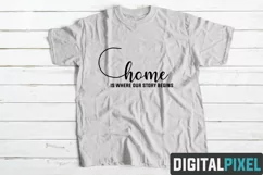 Home Is Where Our Story Begins SVG PNG JPEG AI DXF Circut Product Image 2