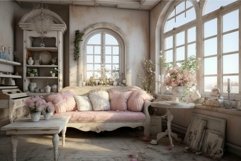 Vintage elegance: antique living room interior Product Image 1