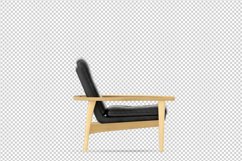 Isometric Arm Chair 3D isolated render Product Image 1
