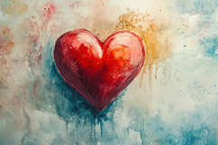 Heart Painting Background Wallpaper Product Image 1