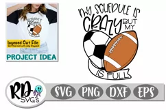 My Schedule is Crazy but my Heart is Full Soccer Football Product Image 1