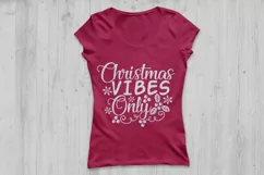 Christmas Vibes Only Svg, Christmas Svg, Merry Christmas Svg Product Image 2