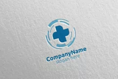 Biomedicine Cross Medical Hospital Logo 12 Product Image 1