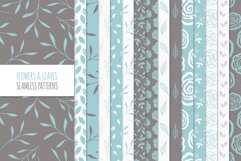 Floral Seamless Patterns - Blue Product Image 1