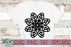 Triangles in Flower Mandala - A Mandala SVG Product Image 1